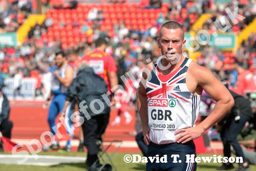 Richard Kilty after taking part in the 100 metres at the European Athletics Team Championships.